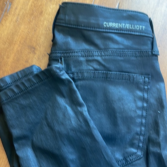 Black Current /elliott Soho Zip Stiletto Coated jean - Picture 4 of 4